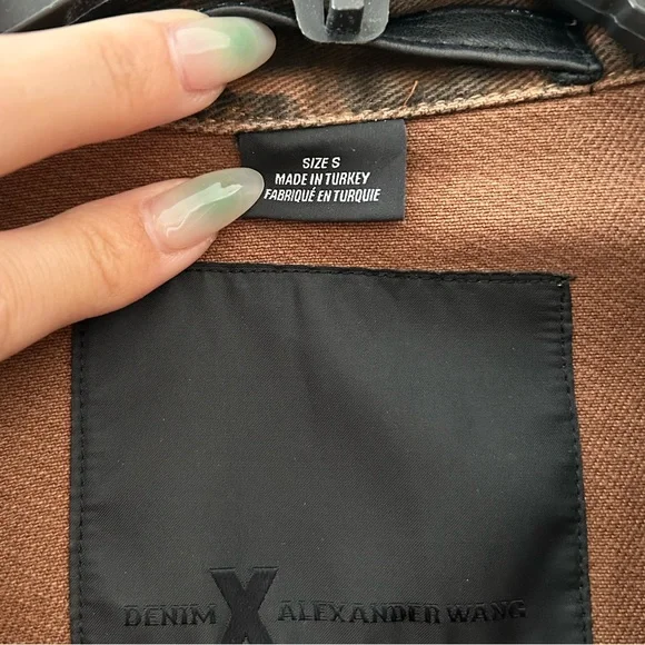 DENIM x ALEXANDER WANG Daze Leopard Jacket in Tan Leopard Print - Picture 3 of 3